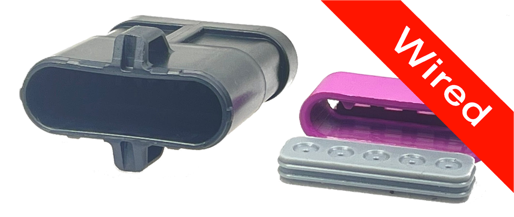 [PRCW5-0016-A] 5 Pin Male connector with 10cm wires PRCW5-0016-A