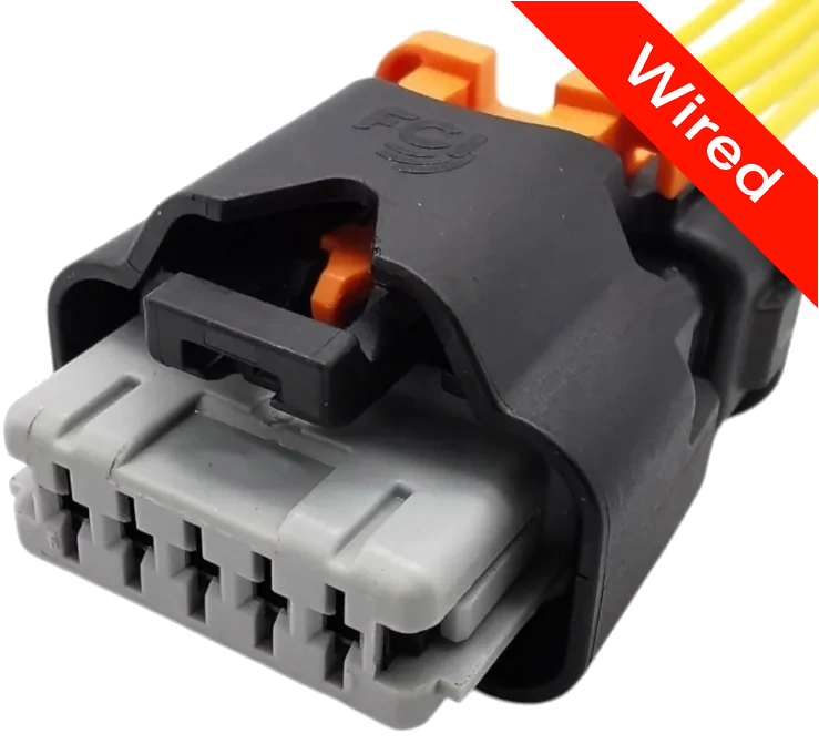 [PRCW5-0035-B] 5 Pins Female connector with 10 cm wires | PRCW5-0035-B
