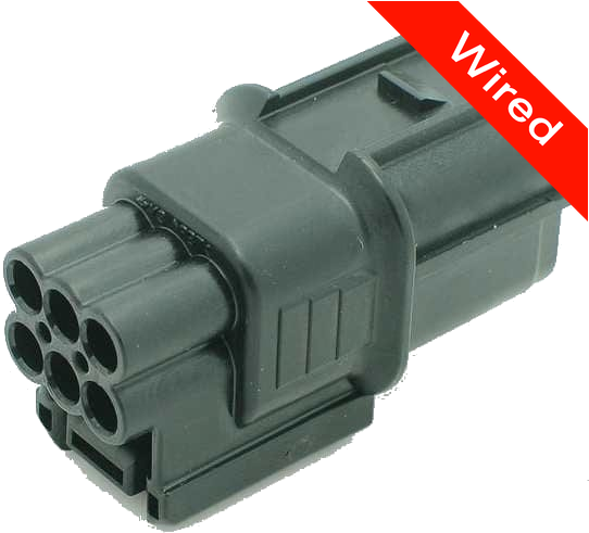 [PRCW6-0001-A] 6 Pins Male connector with 10 cm wires | PRCW6-0001-A