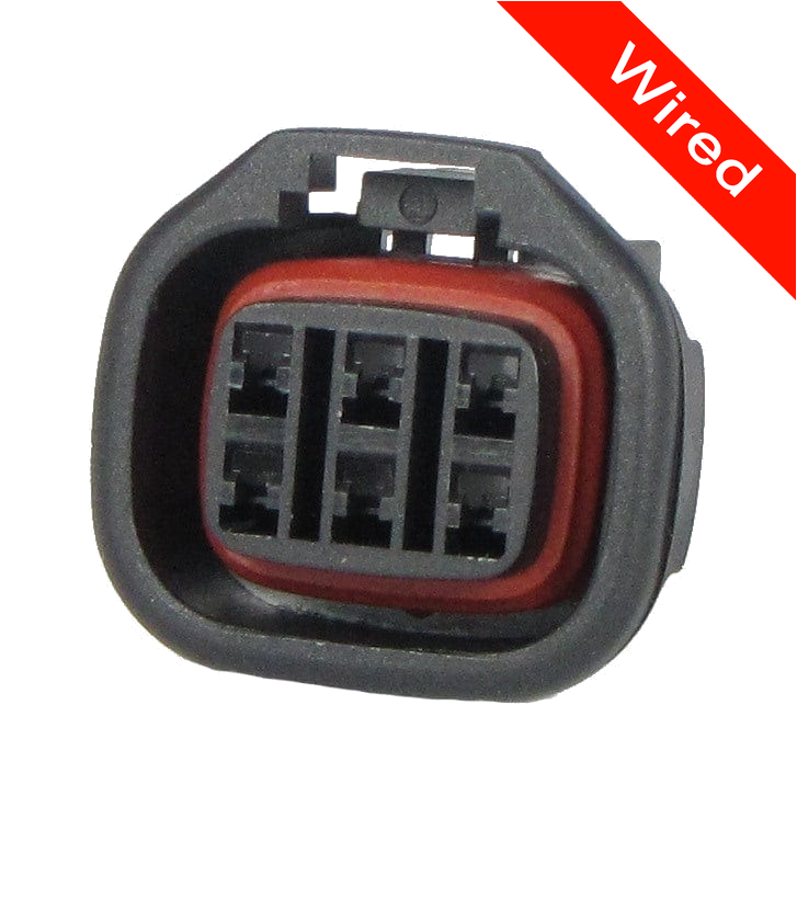 6 Pin Female connector with 10cm wires PRCW6-0003-B