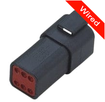 [PRCW6-0005-A] 6 Pins Male connector with 10 cm wires | PRCW6-0005-A