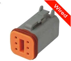 [PRCW6-0005-B] 6 Pins Female connector with 10 cm wires | PRCW6-0005-B