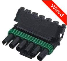 [PRCW6-0007-B] 6 Pins Female connector with 10 cm wires | PRCW6-0007-B
