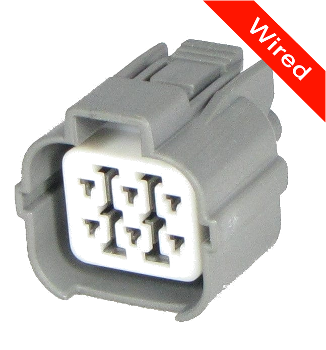 [PRCW6-0008-B] 6 Pin Female connector with 10cm wires PRCW6-0008-B