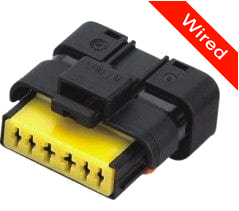 [PRCW6-0009-B] 6 Pin Female connector with 10cm wires PRCW6-0009-B