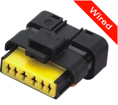 [PRCW6-0009-B] 6 Pins Female connector with 10 cm wires | PRCW6-0009-B
