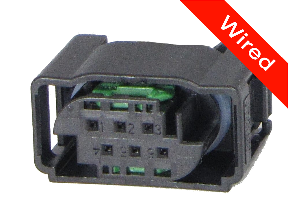 6 Pin Female connector with 10cm wires PRCW6-0011-B