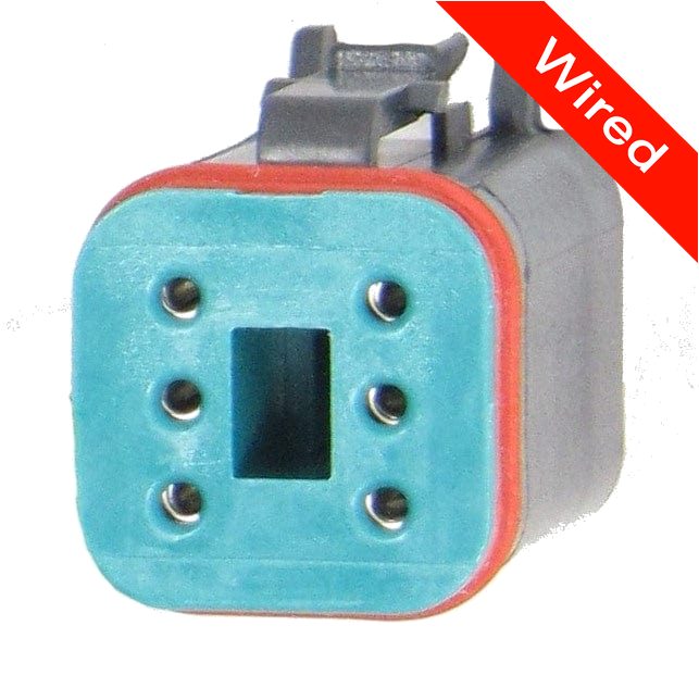 [PRCW6-0014-B] 6 Pins Female connector with 10 cm wires | PRCW6-0014-B