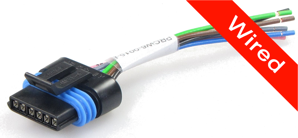 6 Pin Female connector with 10cm wires PRCW6-0015-B