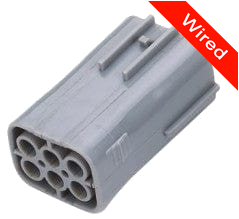 [PRCW6-0017-A] 6 Pin Male connector with 10cm wires PRCW6-0017-A