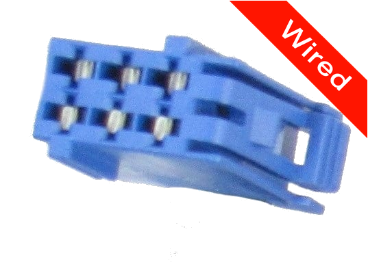 6 Pins Female connector with 10 cm wires | PRCW6-0027-B