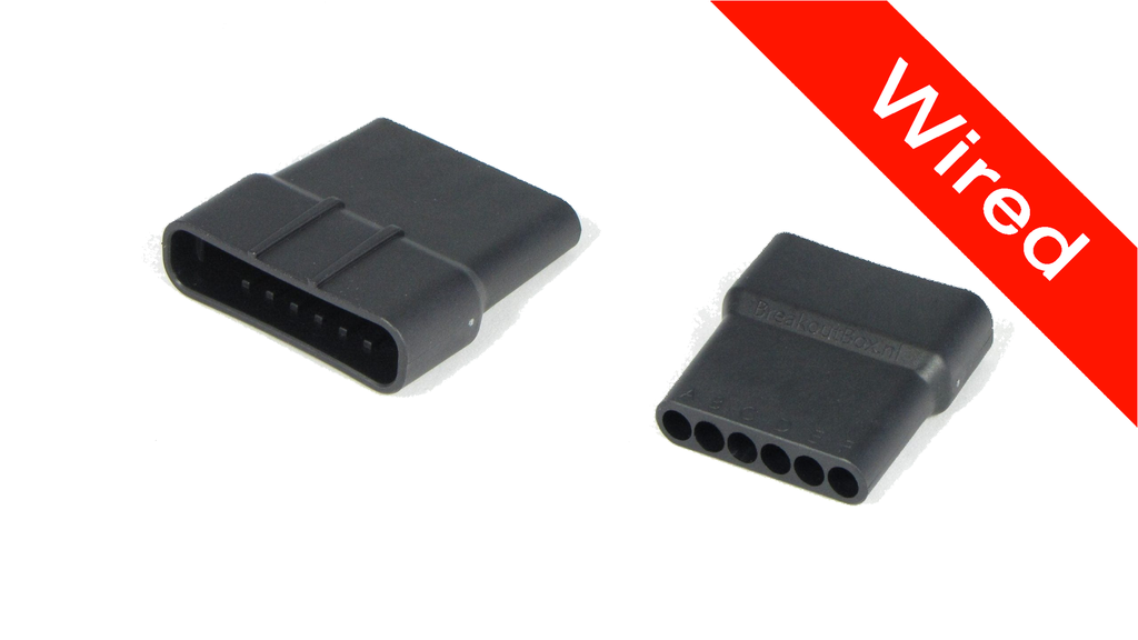 [PRCW6-0028-A] 6 Pins Male connector with 10 cm wires | PRCW6-0028-A