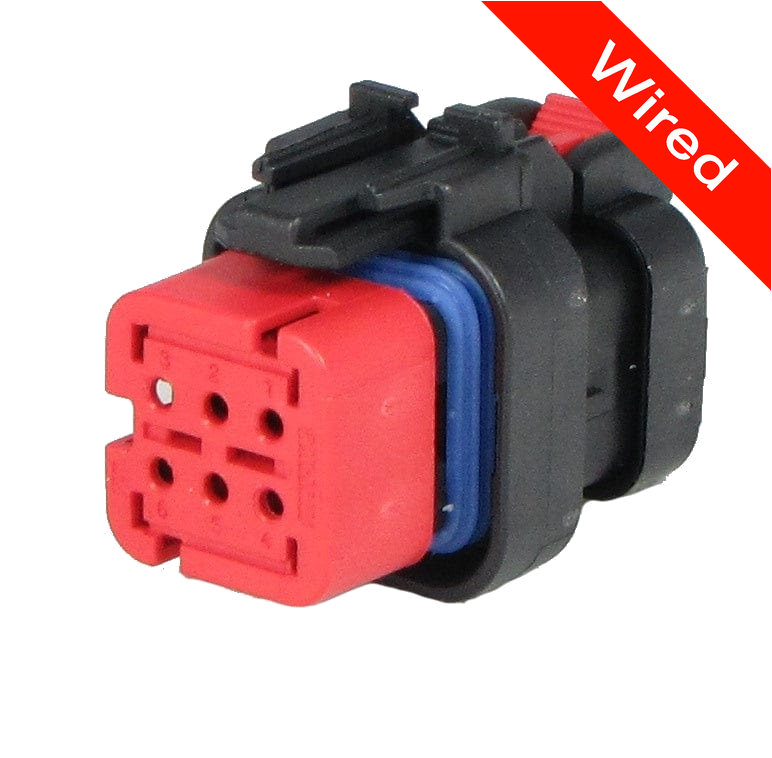 [PRCW6-0029-B] 6 Pins Female connector with 10 cm wires | PRCW6-0029-B