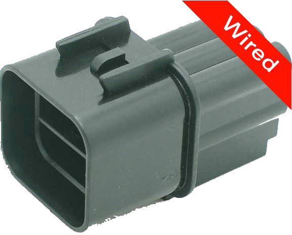 [PRCW6-0032-A] 6 Pin Male connector with 10cm wires PRCW6-0032-A