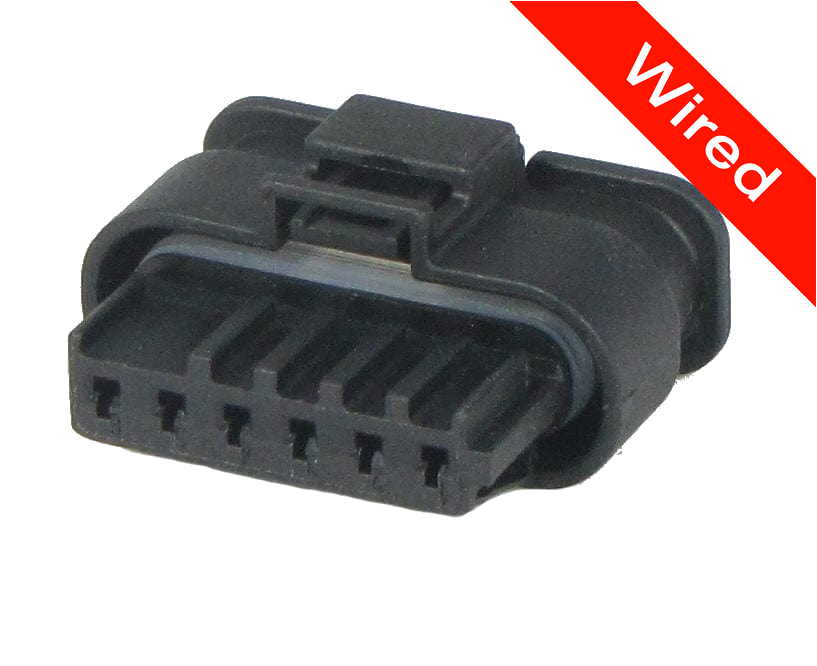 [PRCW6-0037-B] 6 Pin Female connector with 10cm wires PRCW6-0037-B