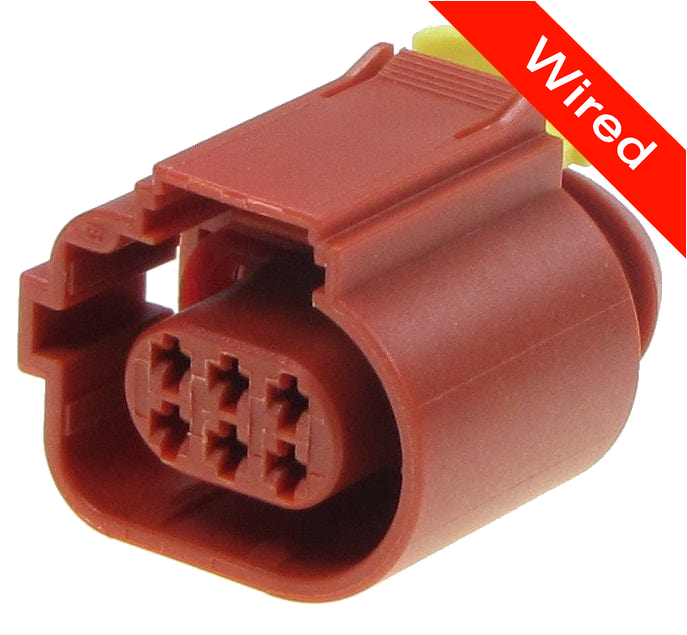 6 Pins Female connector with 10 cm wires | PRCW6-0047-B