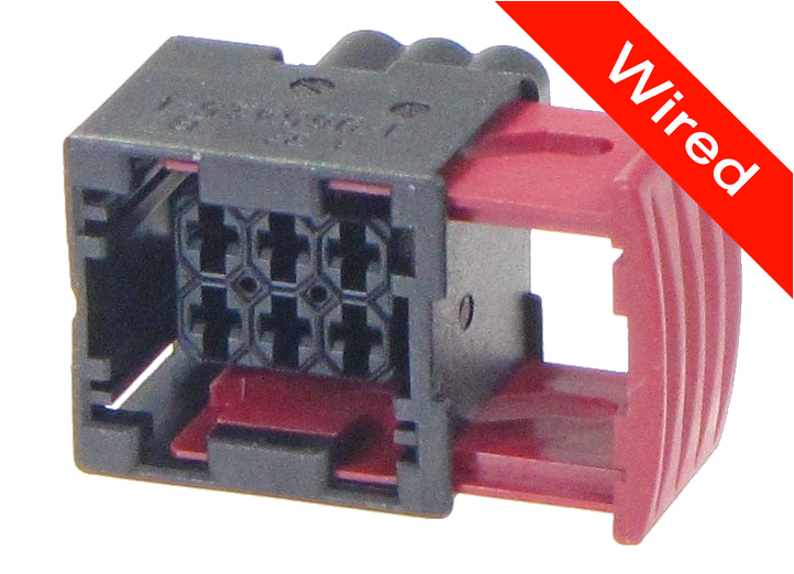 6 Pin Female connector with 10cm wires PRCW6-0053-B