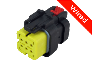 [PRCW6-0057-B] 6 Pin Female connector with 10cm wires PRCW6-0057-B