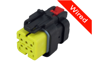 [PRCW6-0057-B] 6 Pins Female connector with 10 cm wires | PRCW6-0057-B