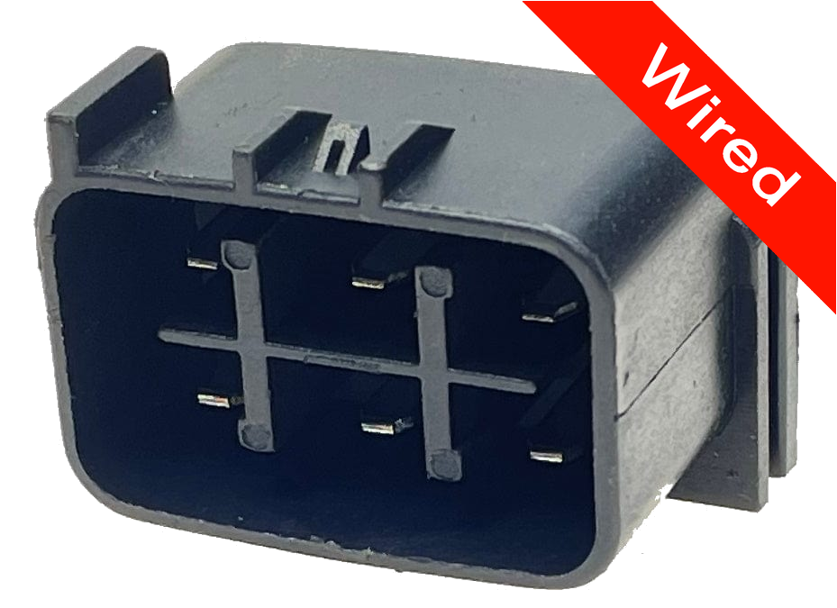 6 Pin Male connector with 10cm wires PRCW6-0070-A