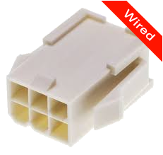 [PRCW6-0072-A] 6 Pins Male connector with 10 cm wires | PRCW6-0072-A