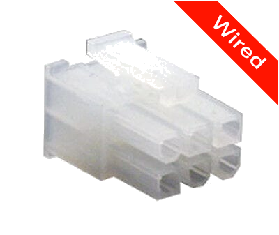 [PRCW6-0072-B] 6 Pin Female connector with 10cm wires PRCW6-0072-B