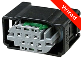 [PRCW6-0077-B] 6 Pin Female connector with 10cm wires PRCW6-0077-B