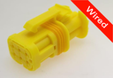6 Pin Male connector with 10cm wires PRCW6-0083-A