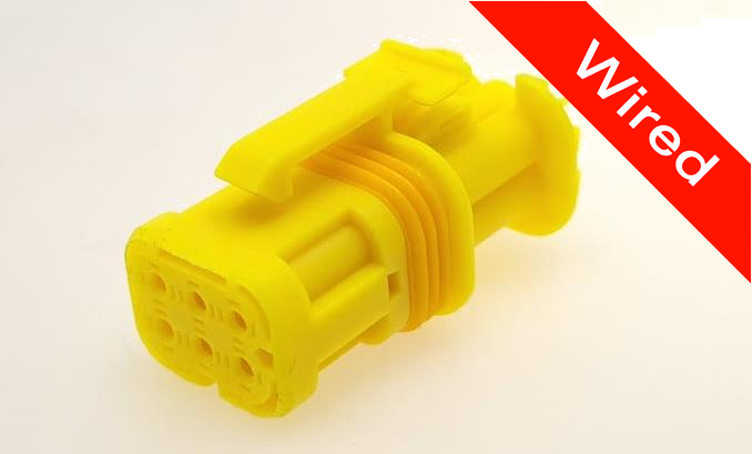 [PRCW6-0083-B] 6 Pin Female connector with 10cm wires PRCW6-0083-B