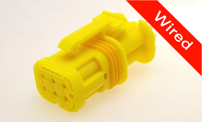 [PRCW6-0083-B] 6 Pins Female connector with 10 cm wires | PRCW6-0083-B
