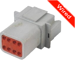 [PRCW8-0001-A] 8 Pin Male connector with 10cm wires | PRCW8-0001-A
