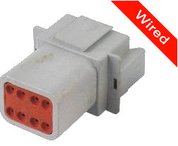 [PRCW8-0001-A] 8 Pins Male connector with 10 cm wires | PRCW8-0001-A