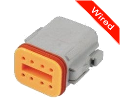[PRCW8-0001-B] 8 Pin Female connector with 10cm wires | PRCW8-0001-B