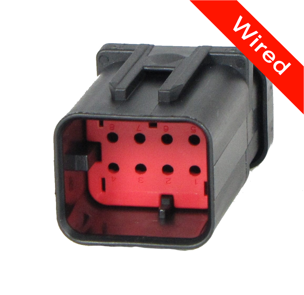 [PRCW8-0009-A] 8 Pins Male connector with 10 cm wires | PRCW8-0009-A