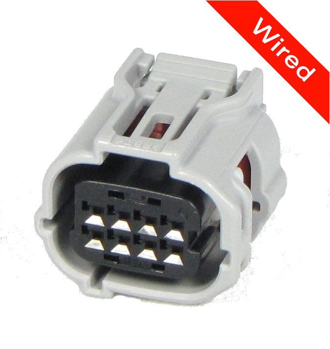 [PRCW8-0010-B] 8 Pin Female connector with 10cm wires | PRCW8-0010-B