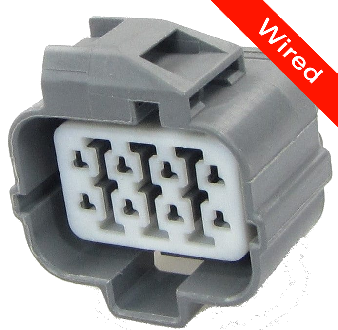 [PRCW8-0012-B] 8 Pin Female connector with 10cm wires | PRCW8-0012-B