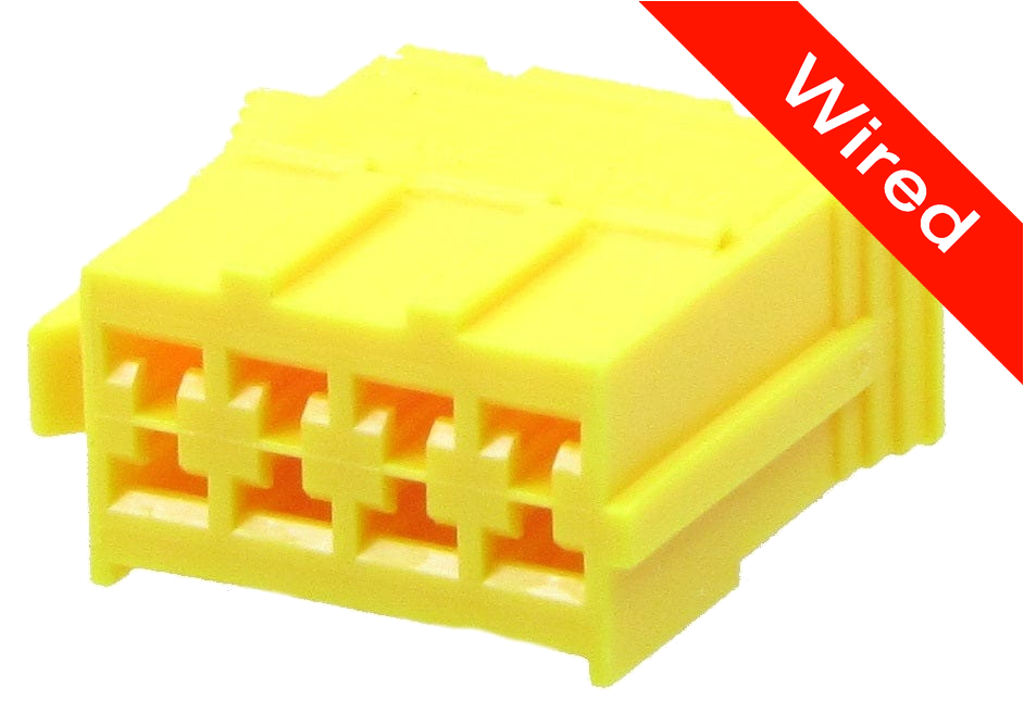 8 Pins Female connector with 10 cm wires | PRCW8-0017-B