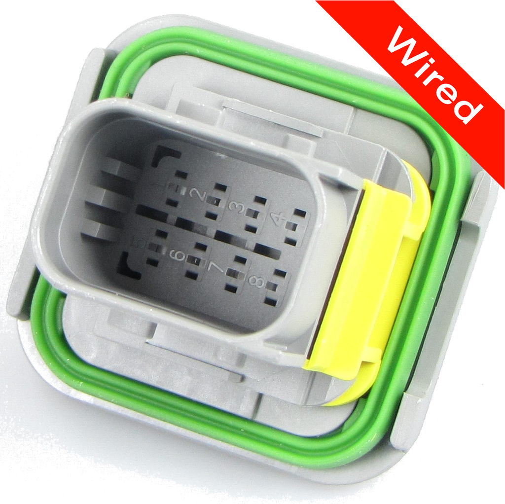 [PRCW8-0018-A] 8 Pin Male connector with 10cm wires | PRCW8-0018-A