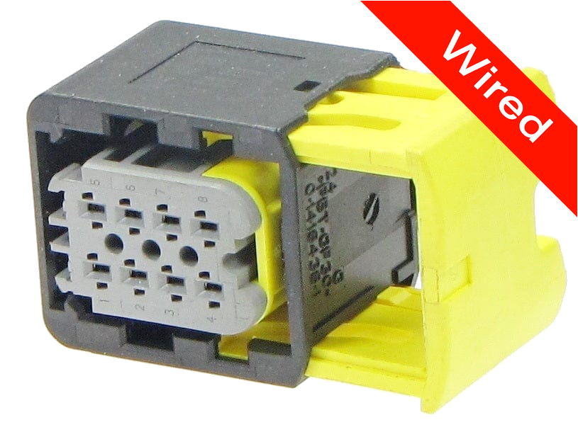 [PRCW8-0018-B] 8 Pin Female connector with 10cm wires | PRCW8-0018-B