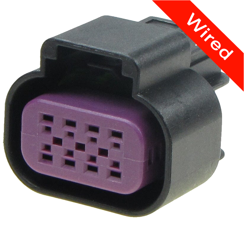 8 Pins Female connector with 10 cm wires | PRCW8-0019-B