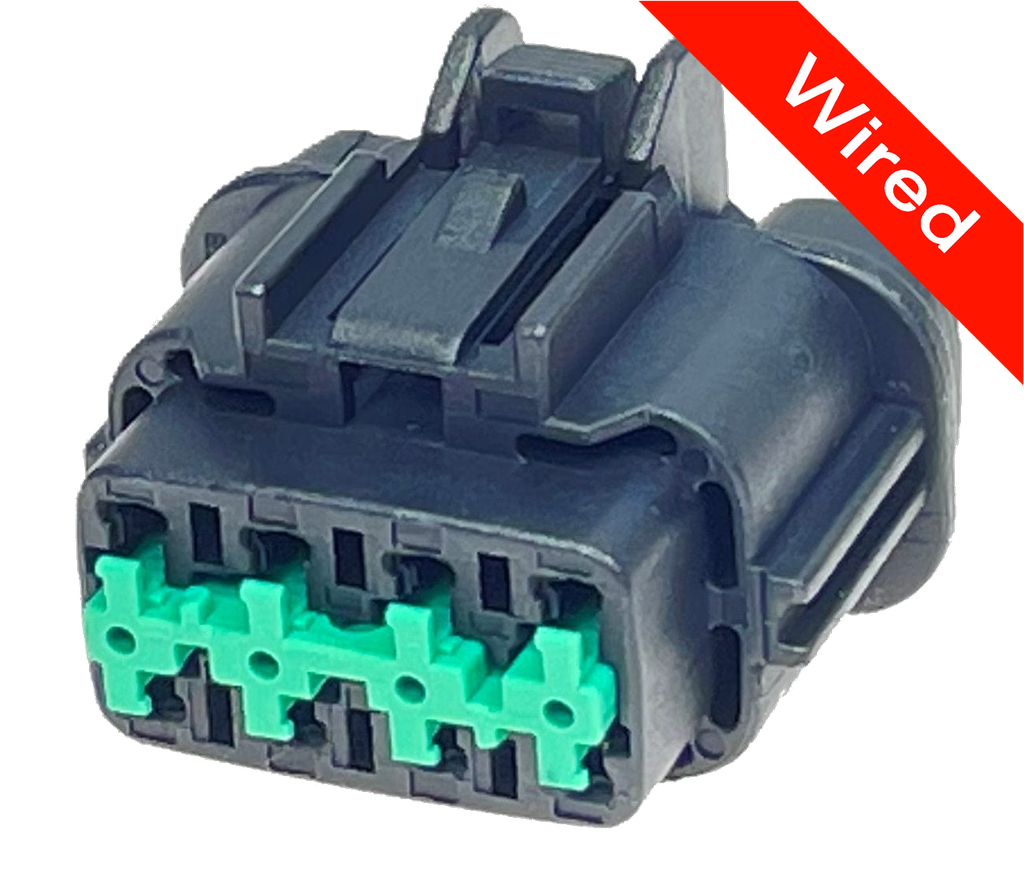 [PRCW8-0025-B] 8 Pin Female connector with 10cm wires | PRCW8-0025-B