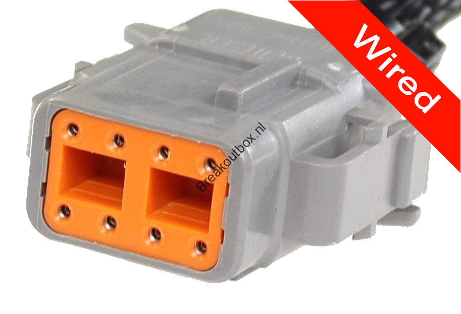 [PRCW8-0026-B] 8 Pin Female connector with 10cm wires | PRCW8-0026-B