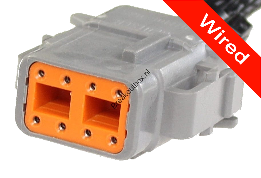 8 Pin Female connector with 10cm wires PRCW8-0026-B