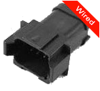[PRCW8-0029-A] 8 Pin Male connector with 10cm wires | PRCW8-0029-A