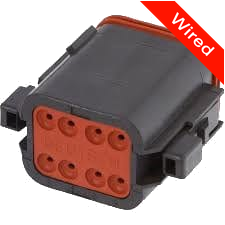 [PRCW8-0029-B] 8 Pins Female connector with 10 cm wires | PRCW8-0029-B