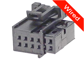 8 Pins Female connector with 10 cm wires | PRCW8-0032-B