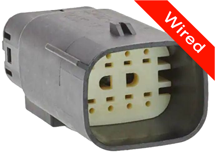 [PRCW8-0040-A] 8 Pin Male connector with 10cm wires | PRCW8-0040-A