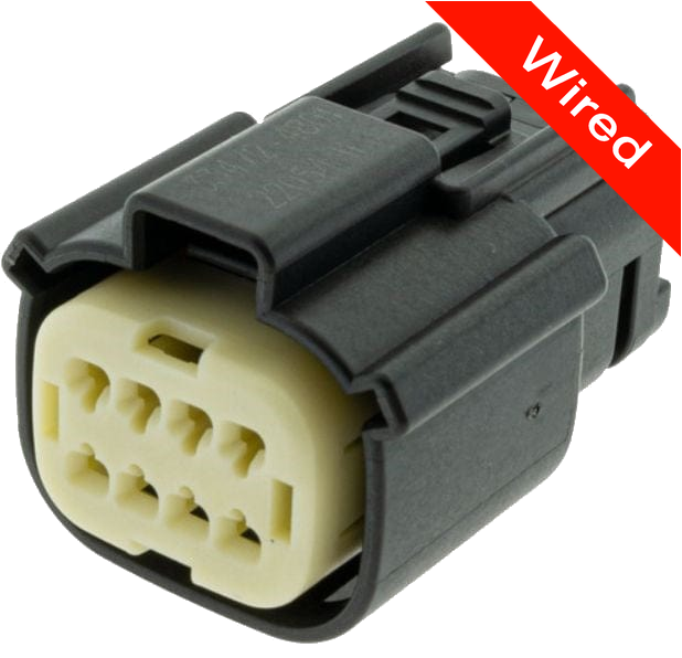 [PRCW8-0040-B] 8 Pin Female connector with 10cm wires | PRCW8-0040-B