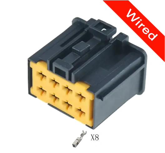 [PRCW8-0044-B] 8 Pin Female connector with 10cm wires | PRCW8-0044-B