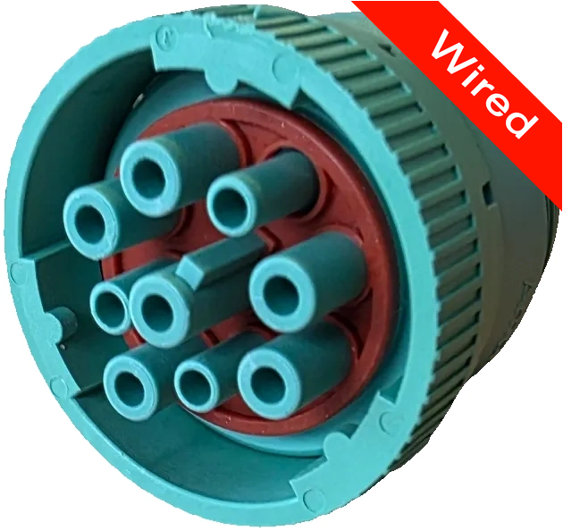 9 Pins Female connector with 10 cm wires | PRCW9-0003-B